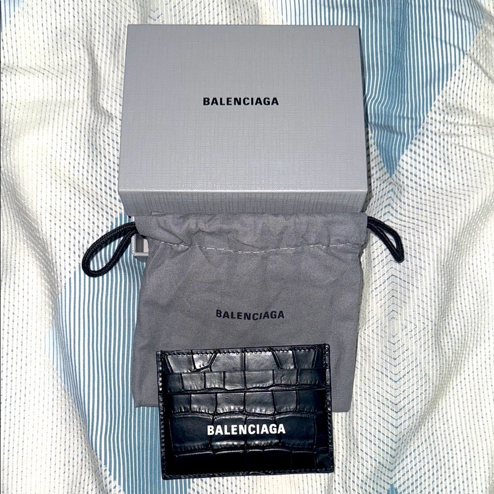 Balenciaga Black Card Holder